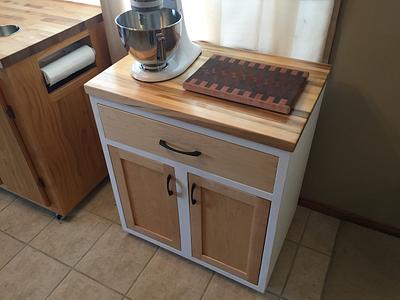 Kitchen Cabinet w/ Custom Spice Drawer - Project by Nick Endle