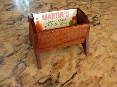 Business Card Holder - Project by Jim Jakosh