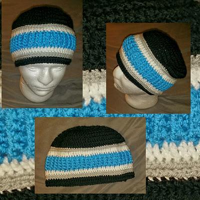 Panthers hat custom order - Project by HaddyNae Crafts