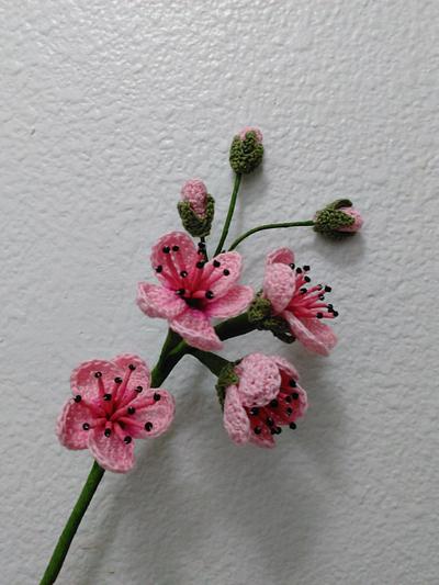 Pink Blackberry Blossoms - Project by Flawless Crochet Flowers