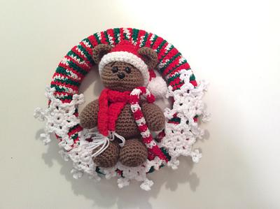Teddy Bear Christmas Wreath  - Project by Lisa