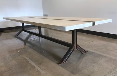 I beam conference table  - Project by Indistressed
