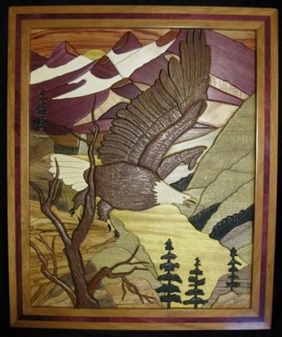 Eagles Realm Intarsia - Project by Woodworking Plus