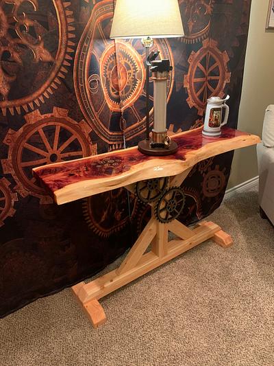 Live Edge Industrial Table - Project by Sparky52tx