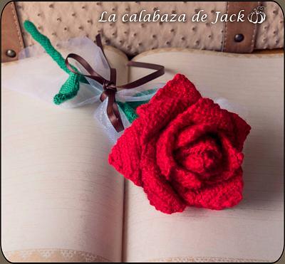 Crochet Rose - La Calabaza de Jack - Project by La Calabaza de Jack