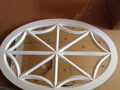 Oval Spider Web Window - Project by David A Sylvester  