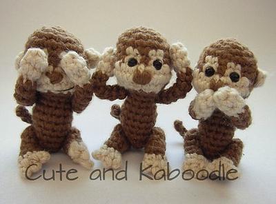 Three Wise Monkeys - Project by Cute and Kaboodle