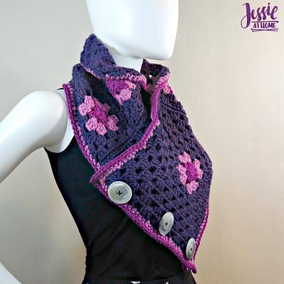 Modern Granny Square Cowl - Project by JessieAtHome