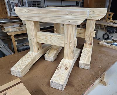 Timber Framed Sawhorses - Project by Eric - the "Loft"
