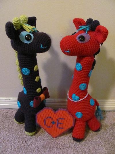Giraffes in love - Project by JennKMB (Sly n' Crafty)