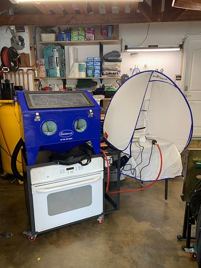 Compact Blasting Cabinet/Powder Coat Station - Project by RyanGi