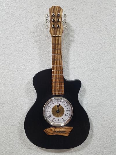 Guitar Clock w/standard "Time to Play" - Project by Angela Maddock