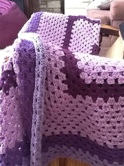 Purple blanket - Project by Cheryl1966