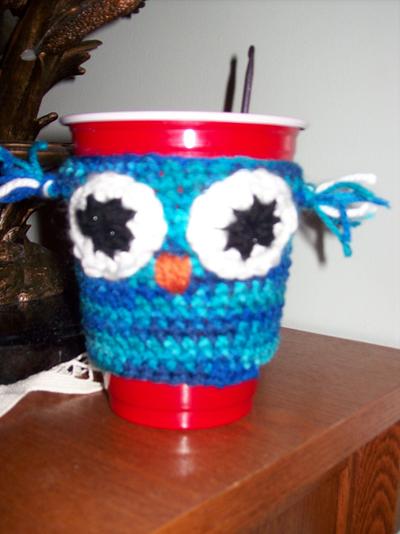 Owl cup cozies & Mustache Cozies - Project by babs272