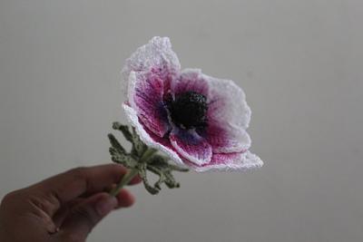 White Wine Anemone Challenge - Project by Flawless Crochet Flowers