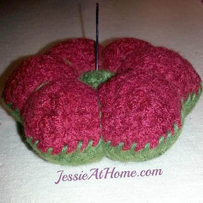 Felted Floral Pincushion - Project by JessieAtHome
