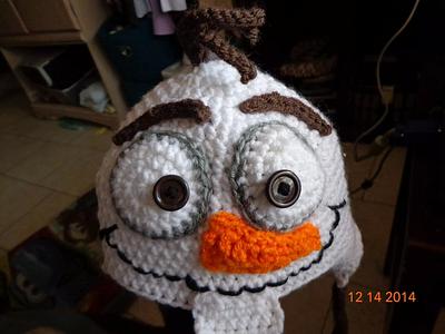 olaf earflap hat - Project by Elsa Espinoza