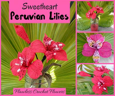 Sweetheart Peruvian Lily / Alstroemeria - Project by Flawless Crochet Flowers