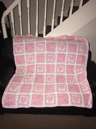 Baby Girl Cot Blanket - Project by CrochetNikki