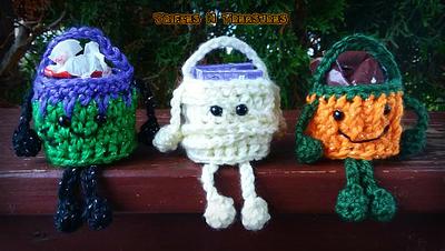 Mini Monster Baskets - Project by tkulling