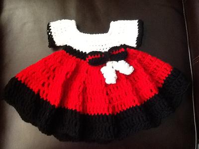 Little black red white dress - Project by MsRvet