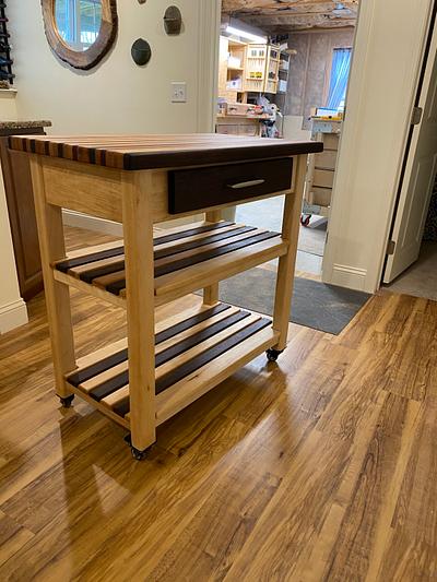 Mobile Kitchen Island - Project by Alan Sateriale