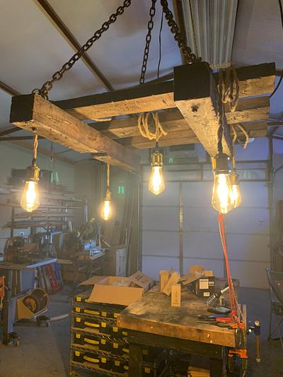 Rustic Chandelier for Pavilion - Project by Sparky