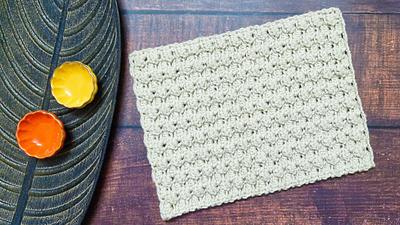 Crochet Easy Arcadian Rectangle Tablemat  - Project by rajiscrafthobby