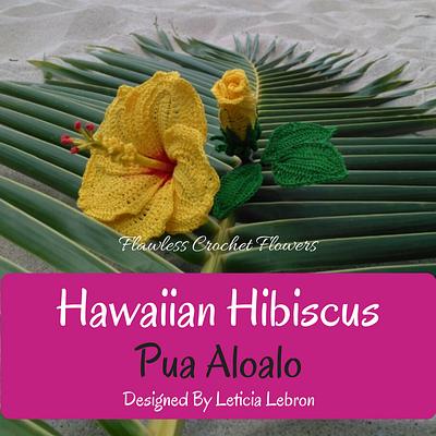 Yellow Hawaiian Hibiscus - Project by Flawless Crochet Flowers