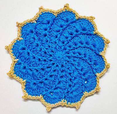 Whirlpool Crochet Flower Doily Pattern - Project by rajiscrafthobby