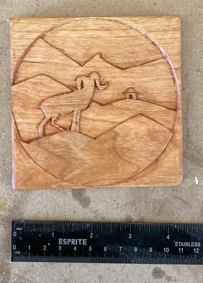 Altai Project Logo Carving - Project by Dave Polaschek