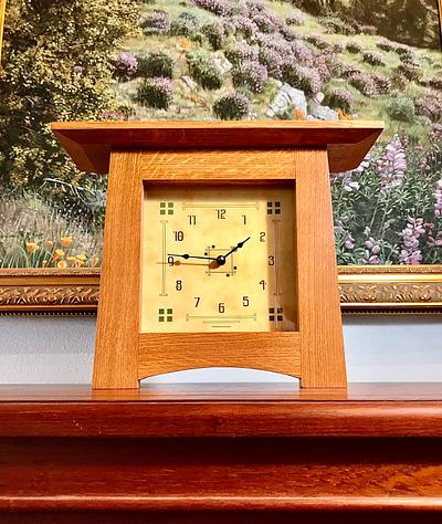 Mission Arts And Crafts Style Wall Clock - Project by James McIntyre
