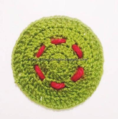 Christmas Wreath Coaster - Project by rajiscrafthobby