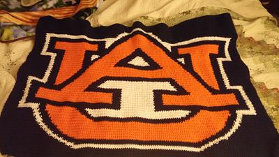 Auburn University Afghan - Project by Down Home Crochet