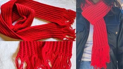 How To Make The Crochet Red Goblin Scarf - Project by rajiscrafthobby