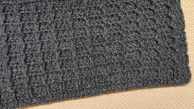Textured Criss Cross Crochet Blanket Pattern - Project by rajiscrafthobby