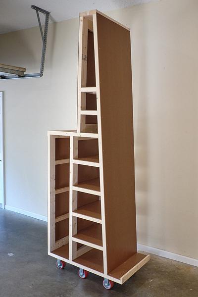 Scrap Lumber Rack for a Tricky Room - Project by Ron Stewart