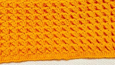 Easy To Make Pumpkin Stretch Crochet Blanket - Project by rajiscrafthobby