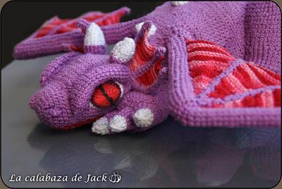 Purple Crochet Dragon - La Calabaza de Jack - Project by La Calabaza de Jack