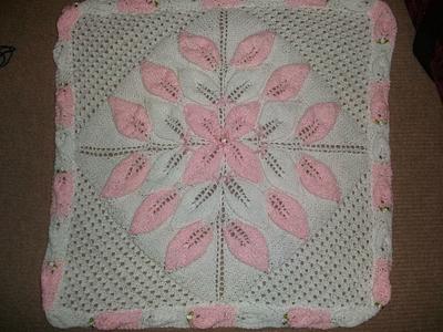 3 row leaf blanket - Project by mobilecrafts