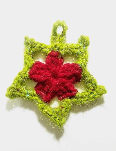 Crochet Christmas Star Ornament - Project by rajiscrafthobby