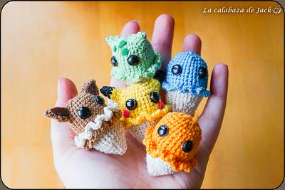 Pokemon ice cream Amigurumis - La Calabaza de Jack - Project by La Calabaza de Jack