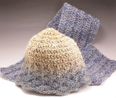 Wool Hat and Scarf Set - Project by BarbS