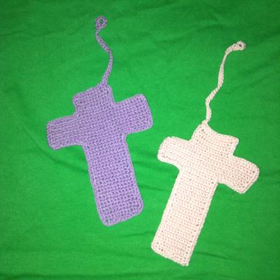 Crochet cotton thread crosses - Project by Mary Pauline M 