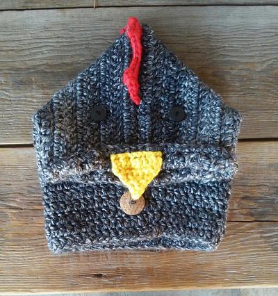 chicken hooded cowl - Project by HookedbyAmy 