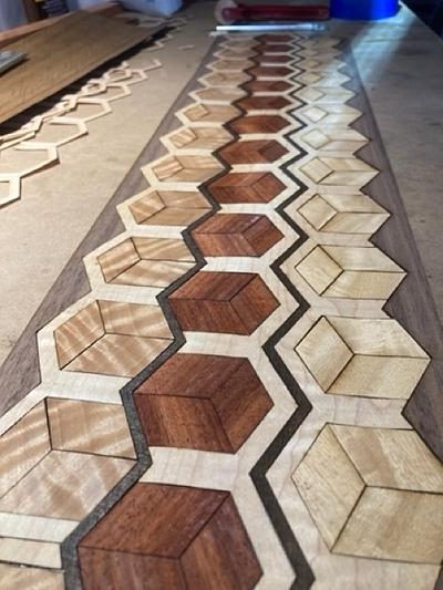 Veneer banding/borders - Project by Jefferson Adshead