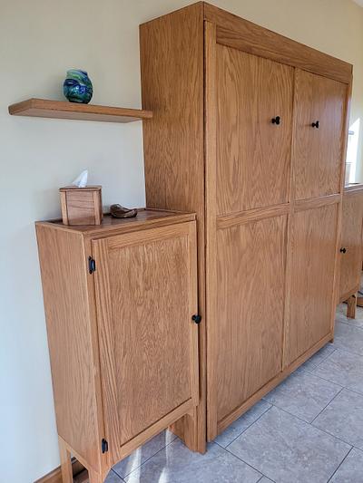 Murphy bed, cabinets, and floating shelves - Project by BB1