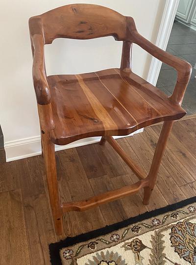Cherry MaLoof style Bar Stool - Project by oldrivers