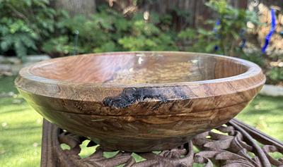 Live Oak Bowl with Brass Inlay. - Project by Lazyman