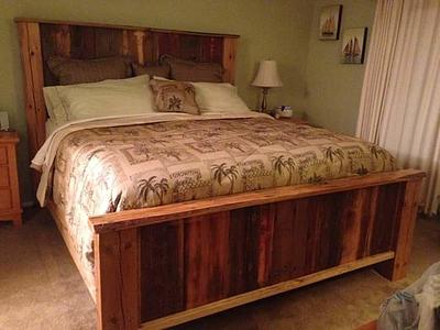 Barn wood Bed and Wall Art - Project by Ben Buxton